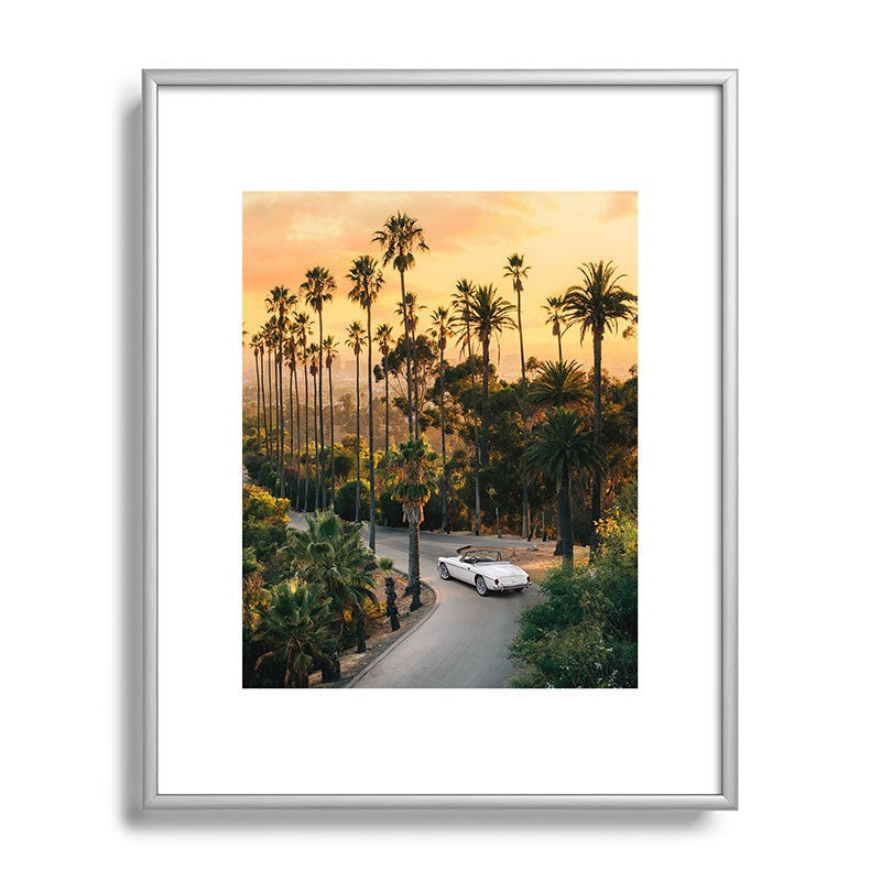 Gal Design Sunset Blvd Metal Framed Art Print