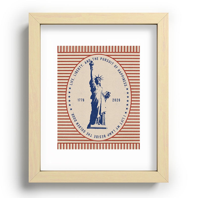 DENY Designs Life Liberty Recessed Framing Rectangle