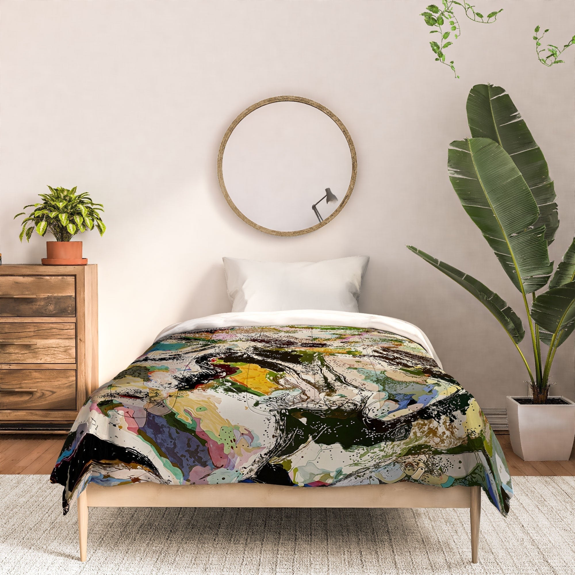 83 Oranges Echoes Beneath the Surface Comforter