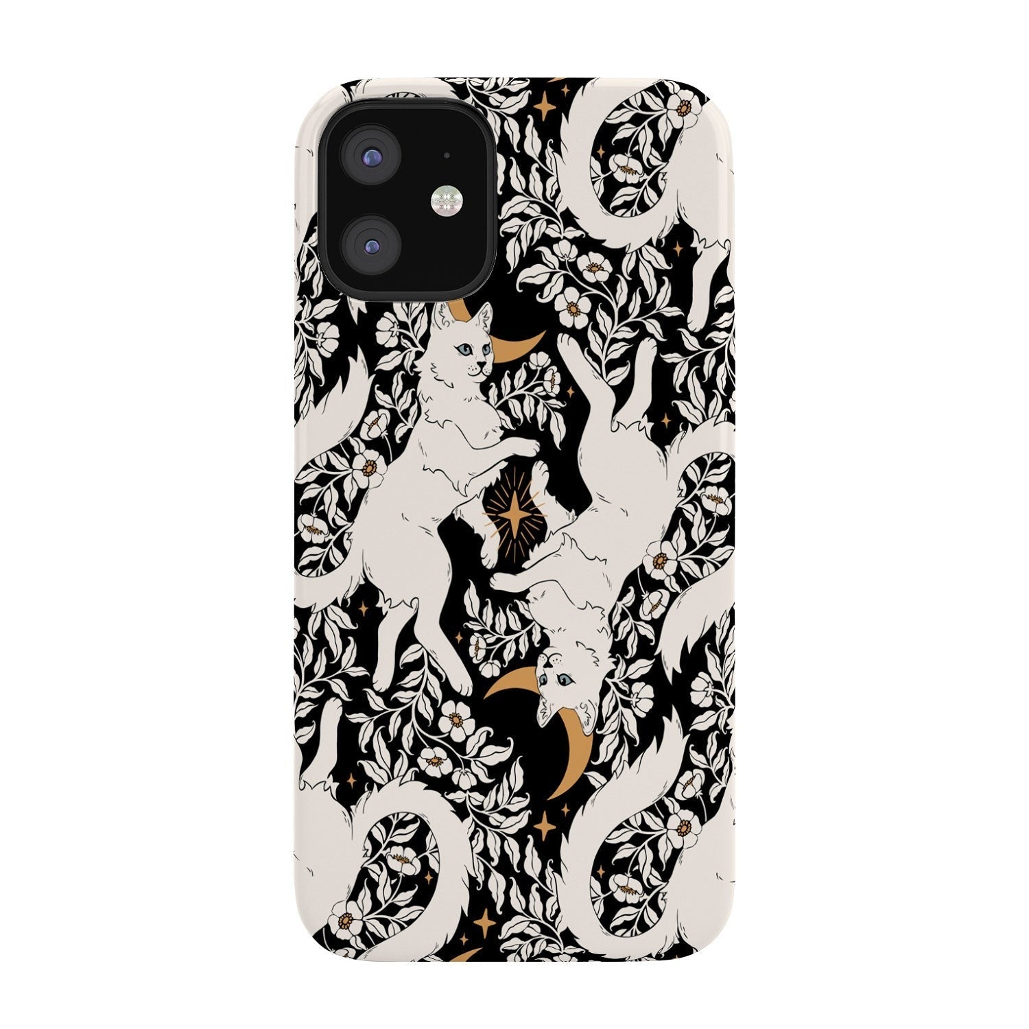 Avenie Celestial Cats Gold Phone Case