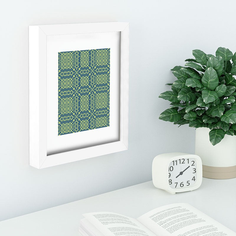 Marta Barragan Camarasa Nostalgic Grid Design Recessed Framing Rectangle