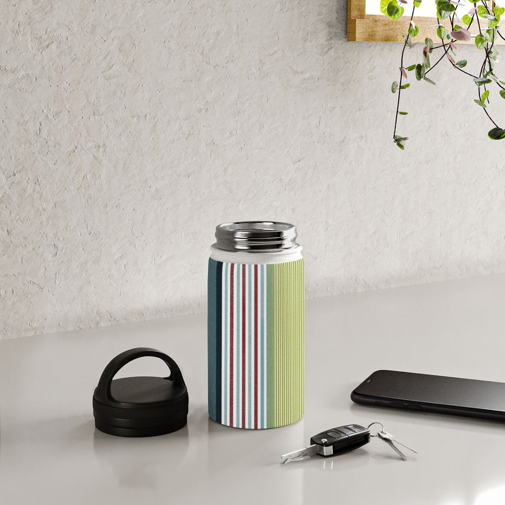 Marta Barragan Camarasa Colorful Stripe Delight Water Bottle