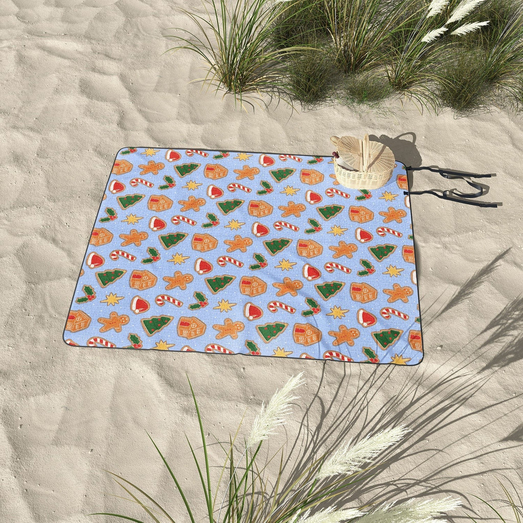 Love_Ryming Christmas Cookies Picnic Blanket