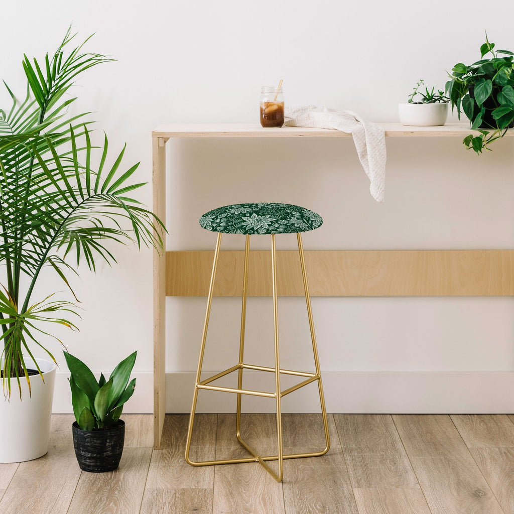 Pimlada Phuapradit Christmas Poinsettia Bar Stool