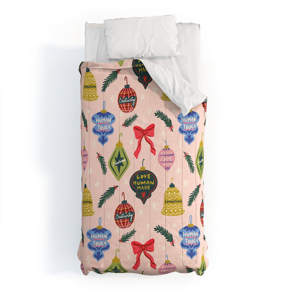 Design by Spark Love Human Made Christmas Ornaments Comforter