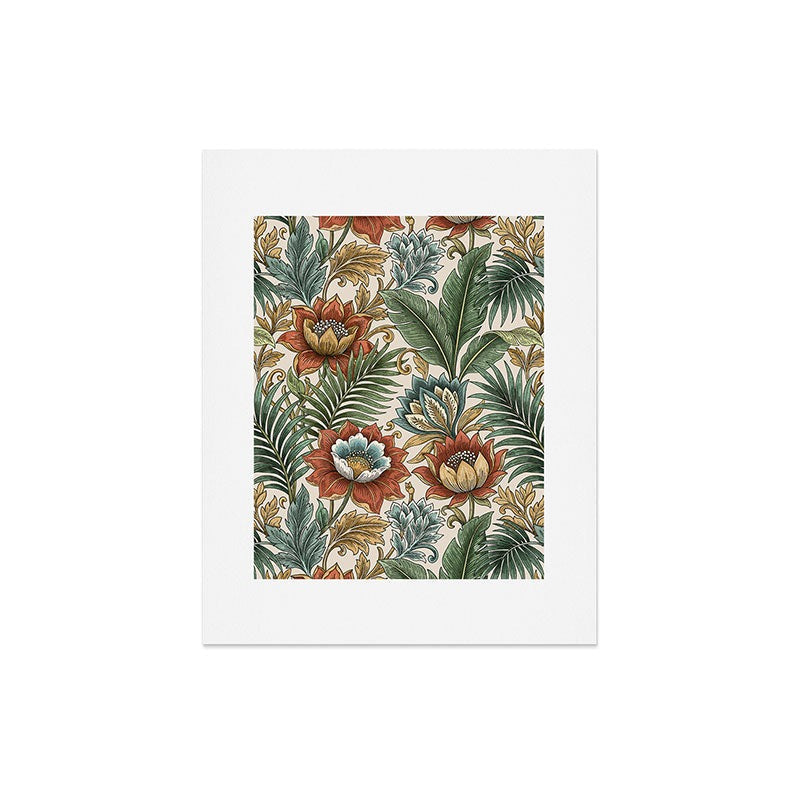 Marta Barragan Camarasa Retro Jungle Garden Art Print