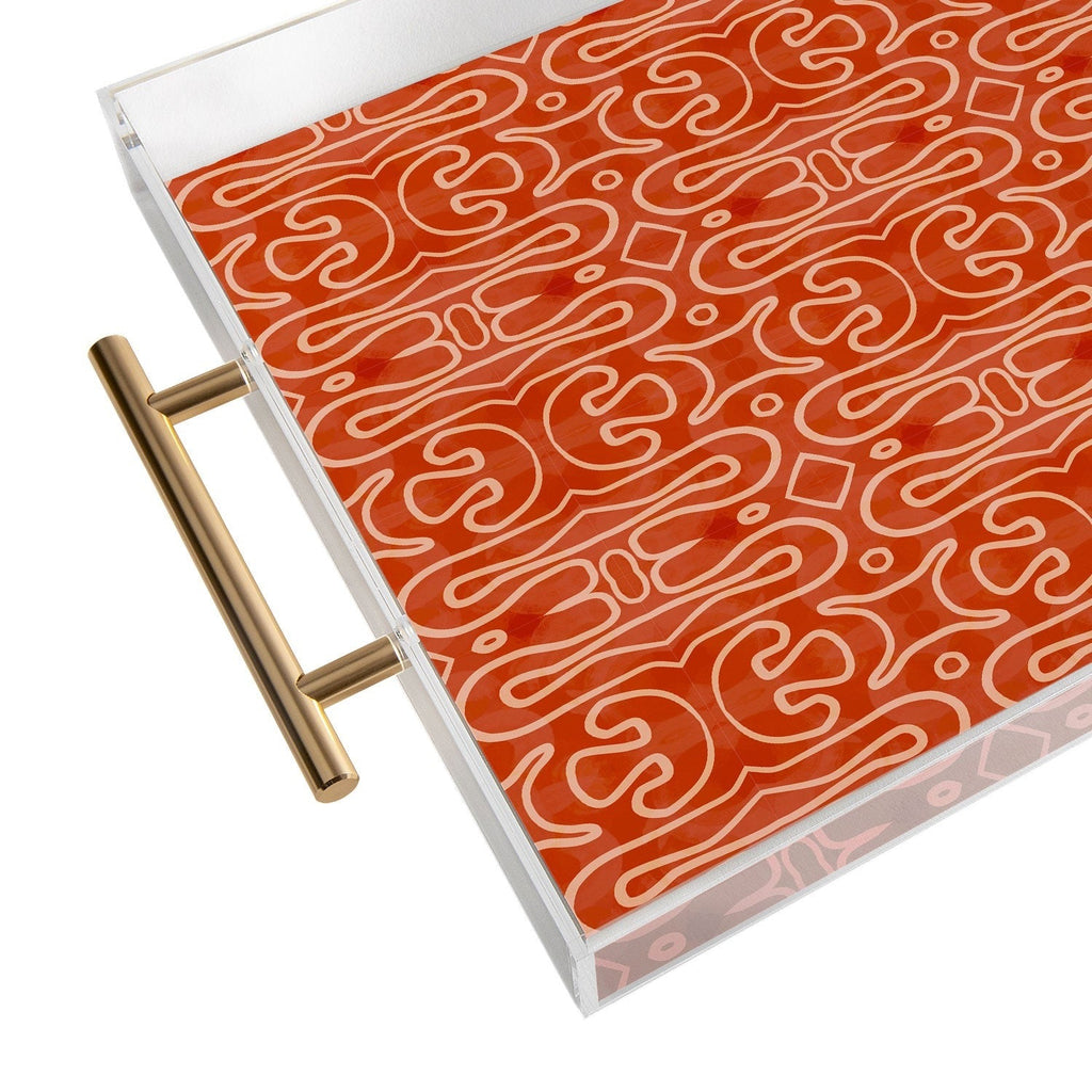 Mirimo Venexiana Burnt Orange Acrylic Tray