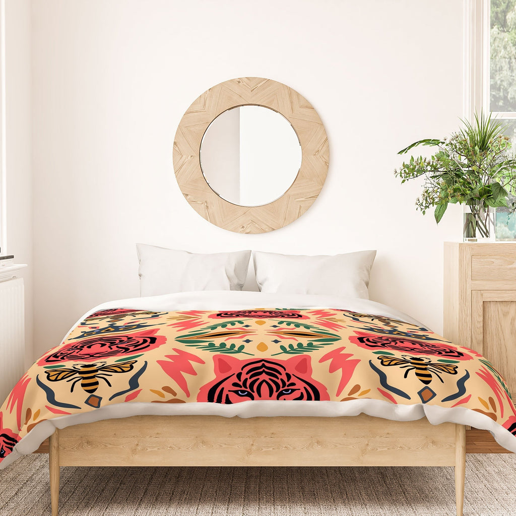 Design by Spark Tigress Queen Bee Duvet Cover