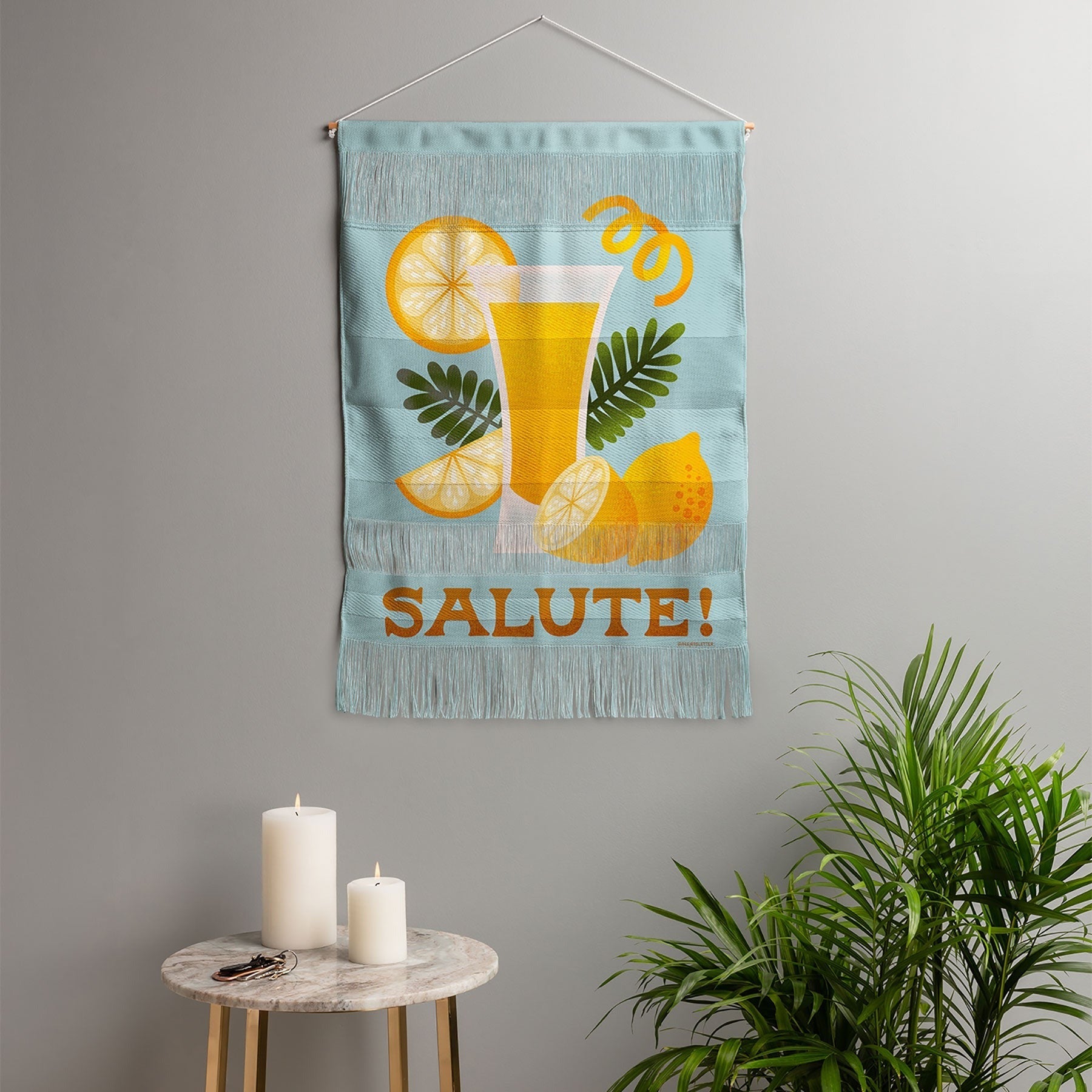 Jessica Molina Limoncello Cocktail Wall Hanging Portrait