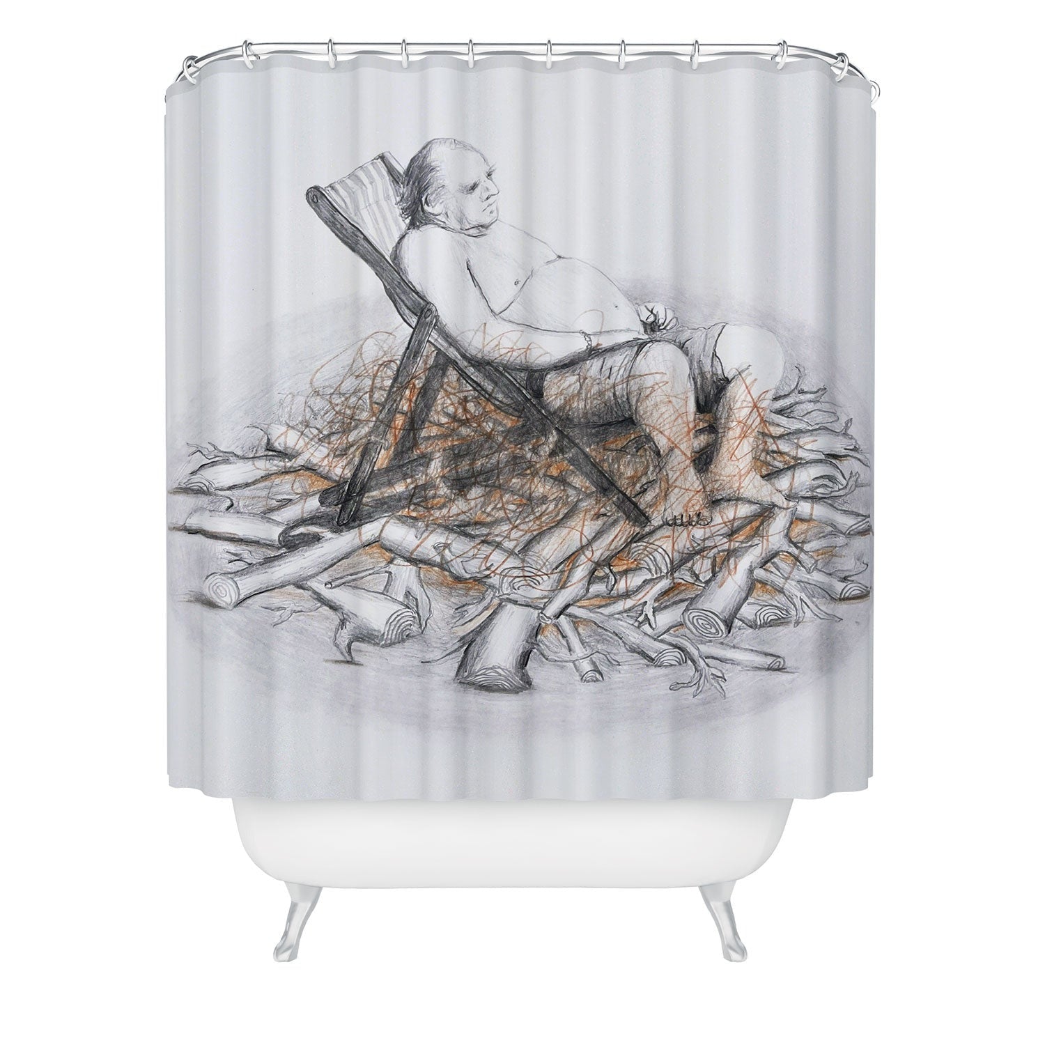 Coco de Paris Why was I born Shower Curtain
