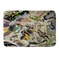 83 Oranges Echoes Beneath the Surface Memory Foam Bath Mat