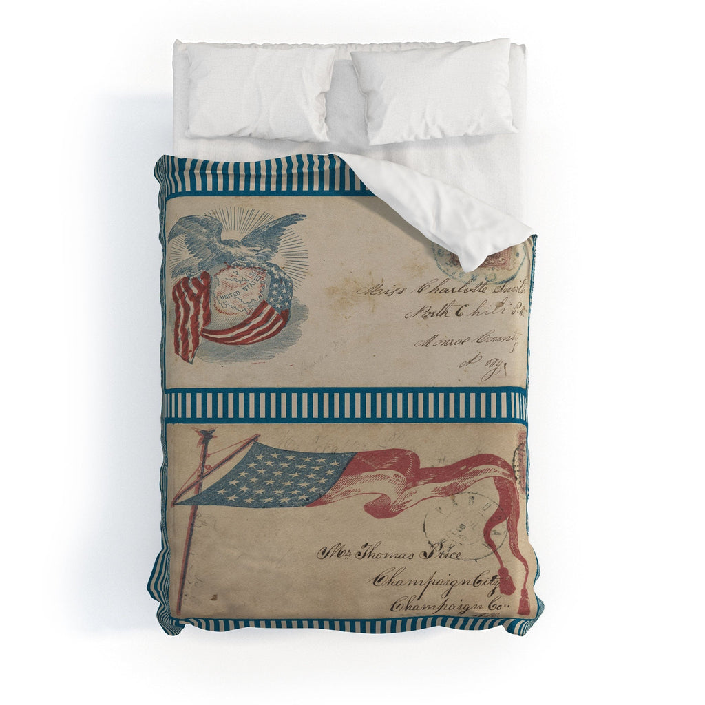 DENY Designs Civil War Envelopes Duvet Cover