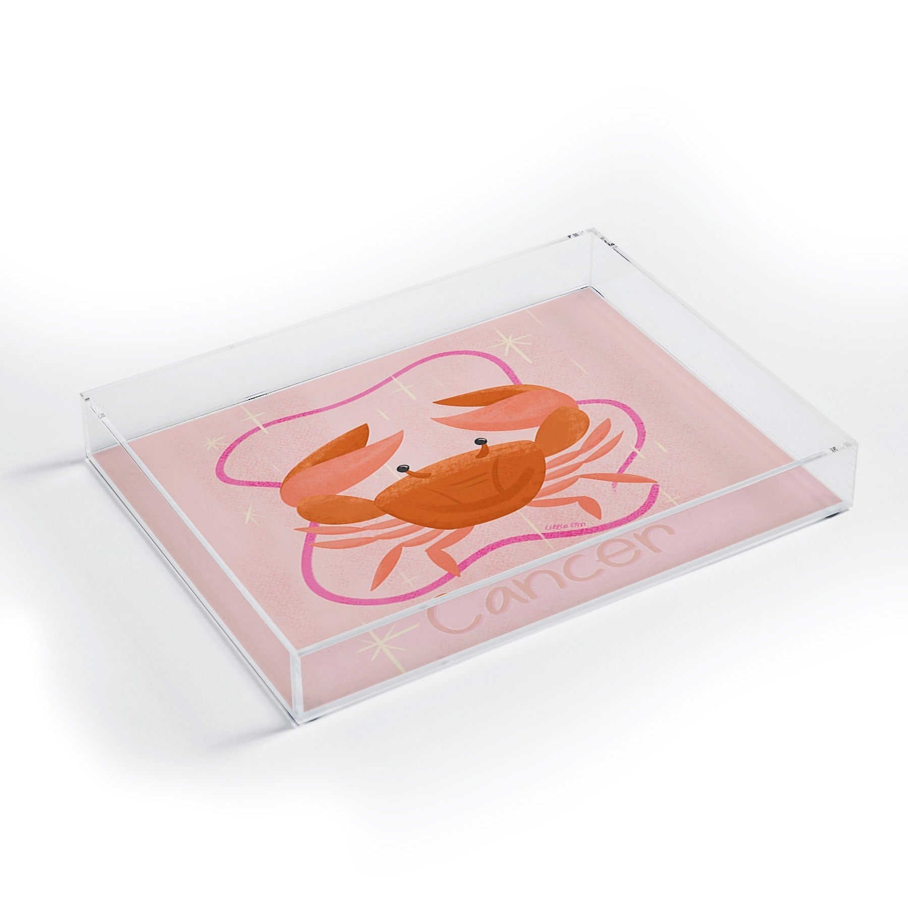 Little Om Zodiac Signs Cancer Acrylic Tray