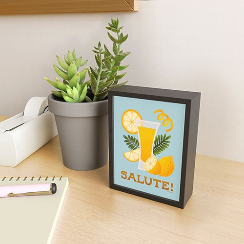 Jessica Molina Limoncello Cocktail Framed Mini Art Print