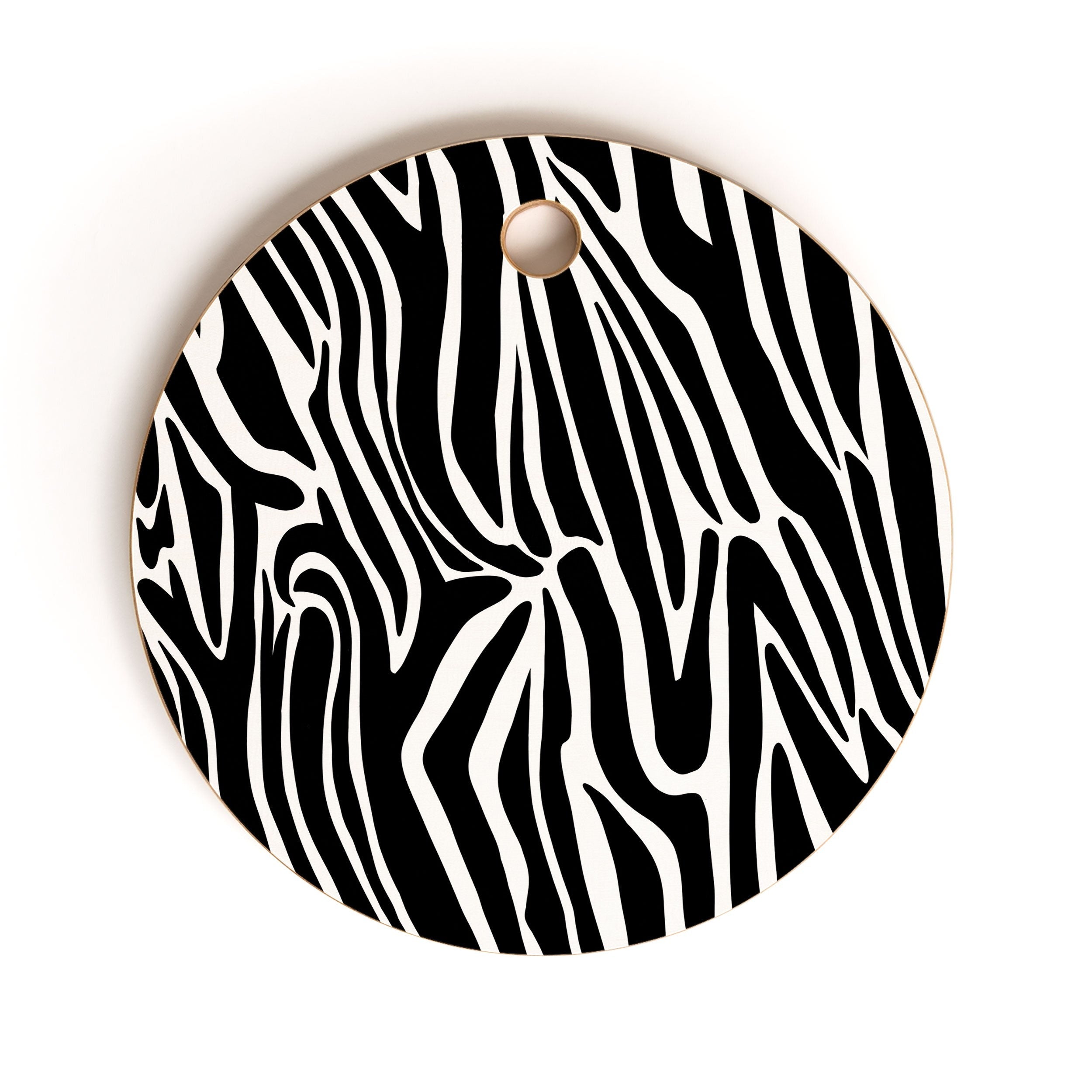 Jennifer Labre Wild Zebra Cutting Board Round