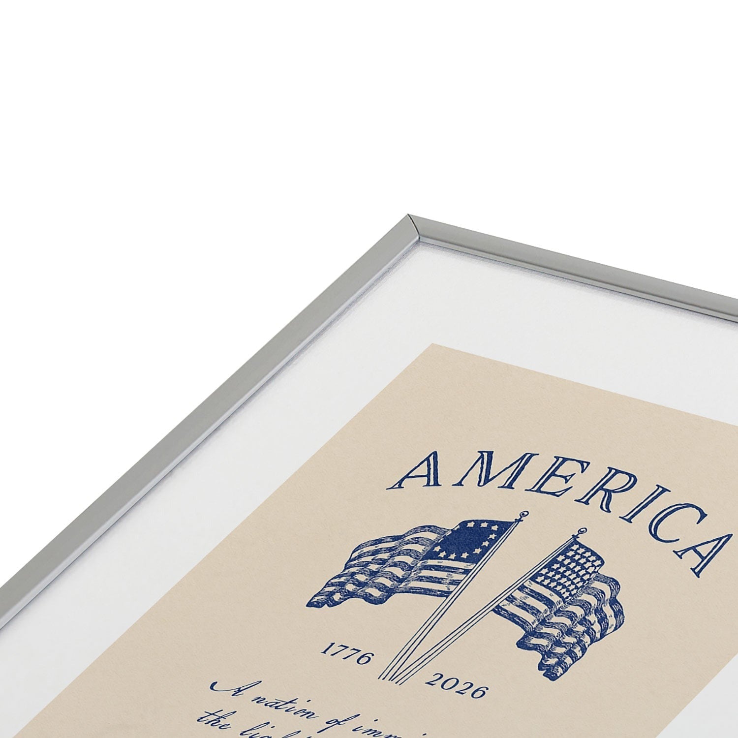 DENY Designs America250 Metal Framed Art Print