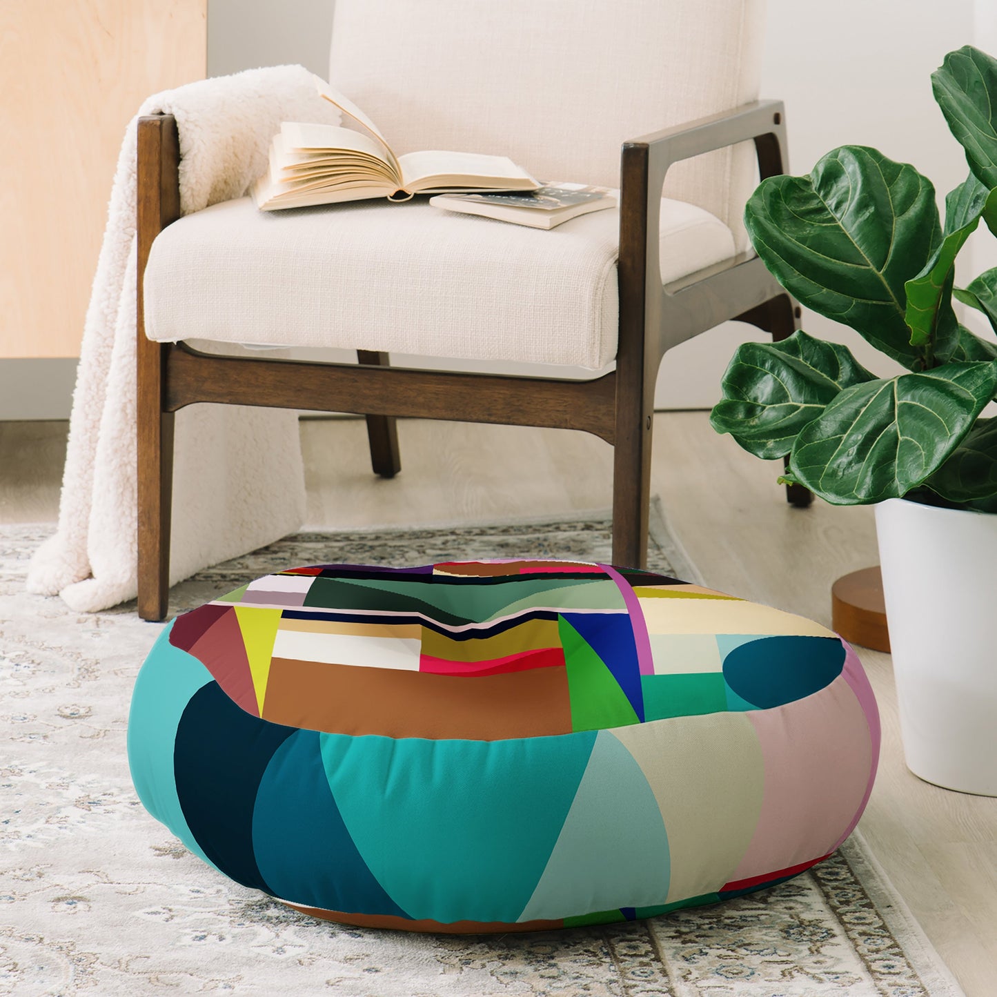 Fimbis Kaku Floor Pillow Round