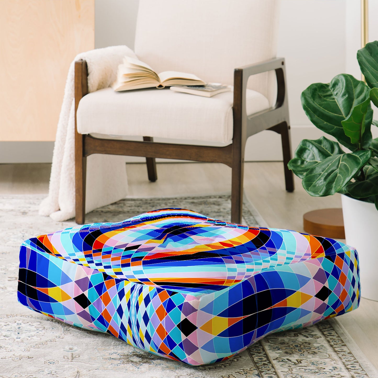 Fimbis Lazar Floor Pillow Square
