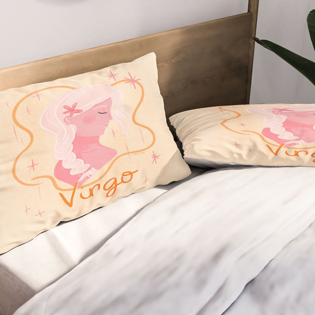 Little Om Zodiac Sign Virgo Pillow Shams