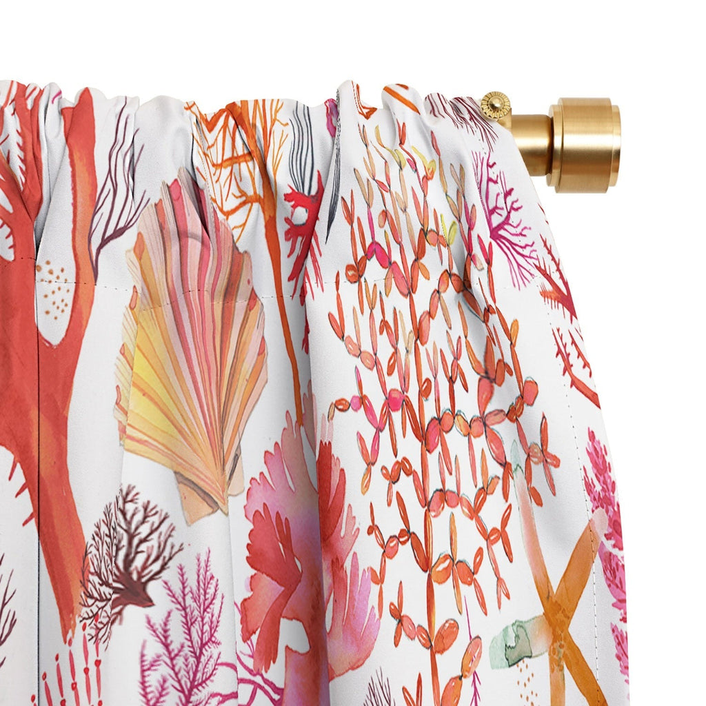 Ninola Design Botanic Retreat Coral Reef Crab Lobster Red Blackout Non Repeat