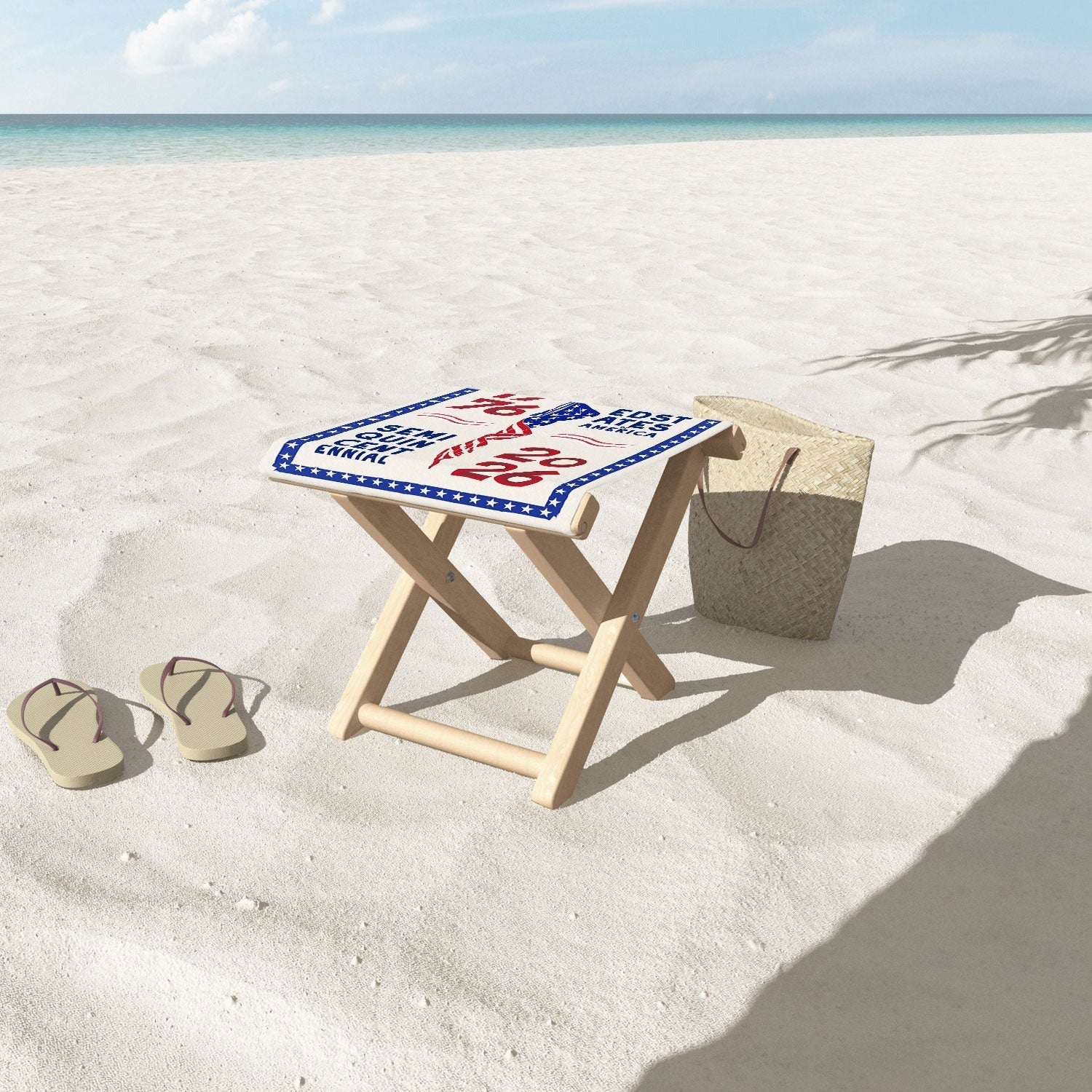 DENY Designs Retro 76 26 Folding Stool