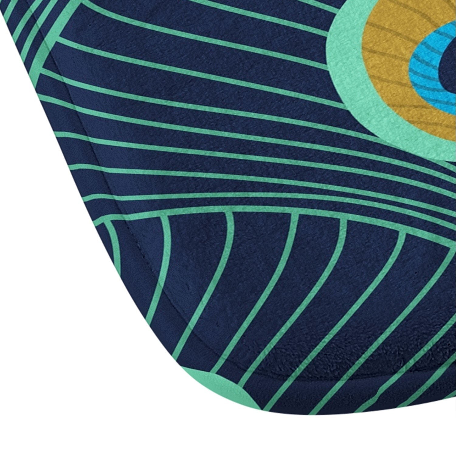 Design by Spark Peacock Deco Feathers Memory Foam Bath Mat