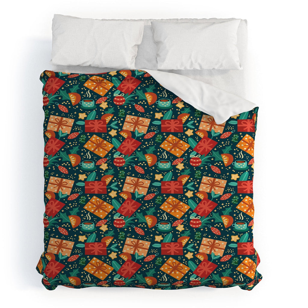 Valeria Frustaci Christmas pattern Duvet Cover
