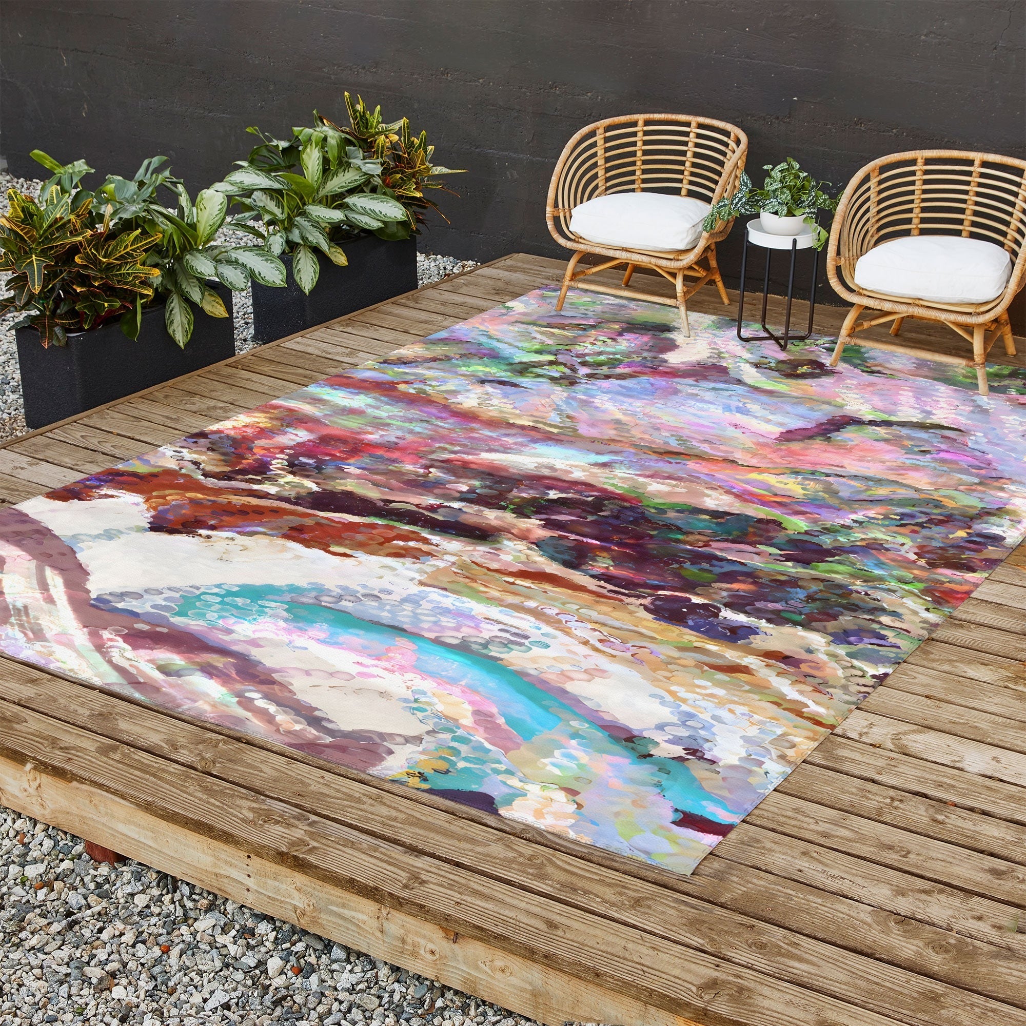 83 Oranges Sequin Haze Outdoor Rug