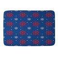 Design by Spark Holiday Helms and Snowflakes Memory Foam Bath Mat