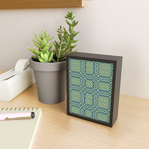 Marta Barragan Camarasa Nostalgic Grid Design Framed Mini Art Print