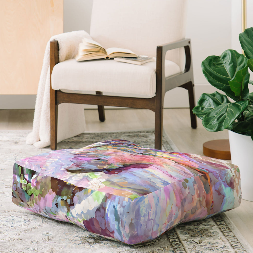 83 Oranges Sequin Haze Floor Pillow Square