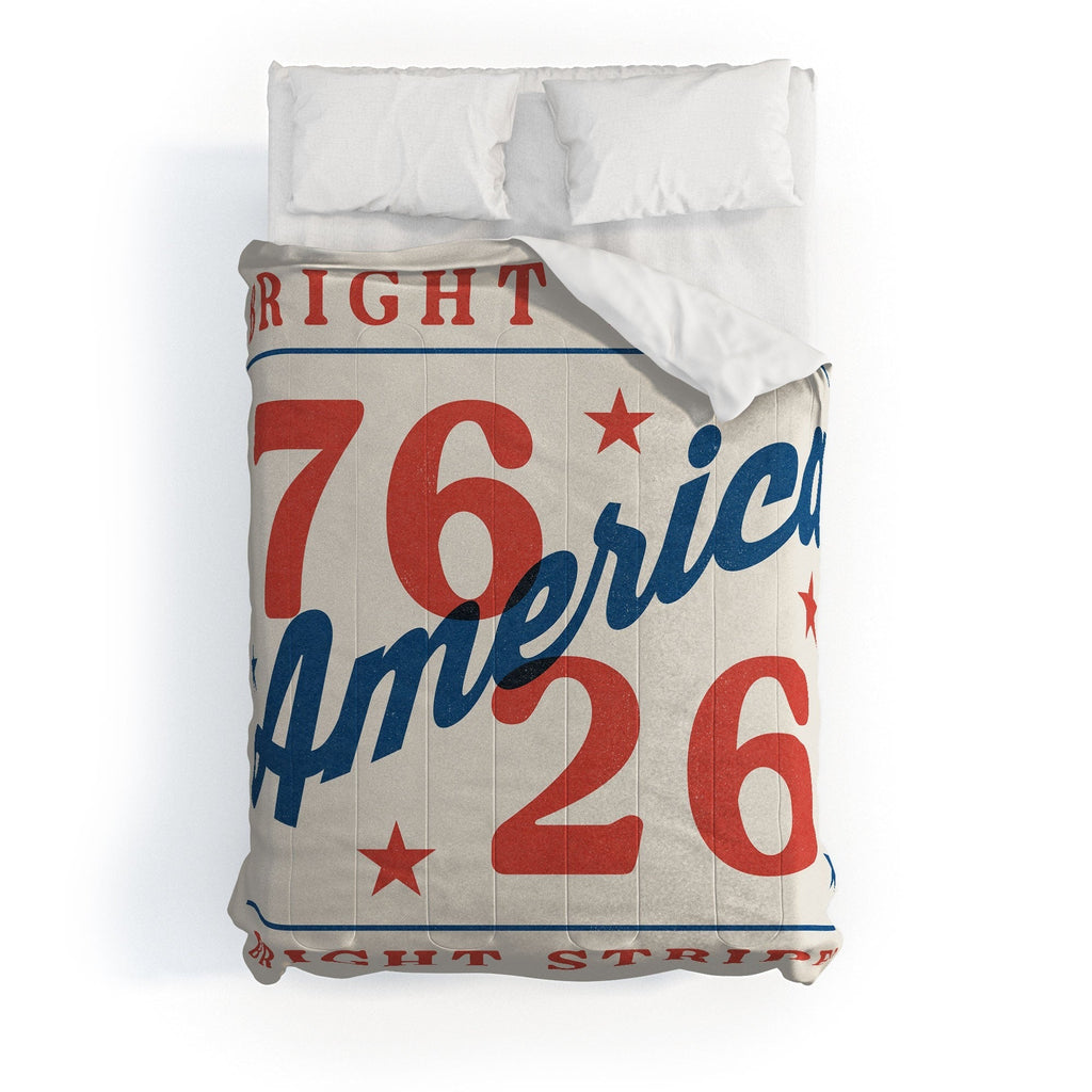 DENY Designs Bright Stars Bright Stripes Comforter