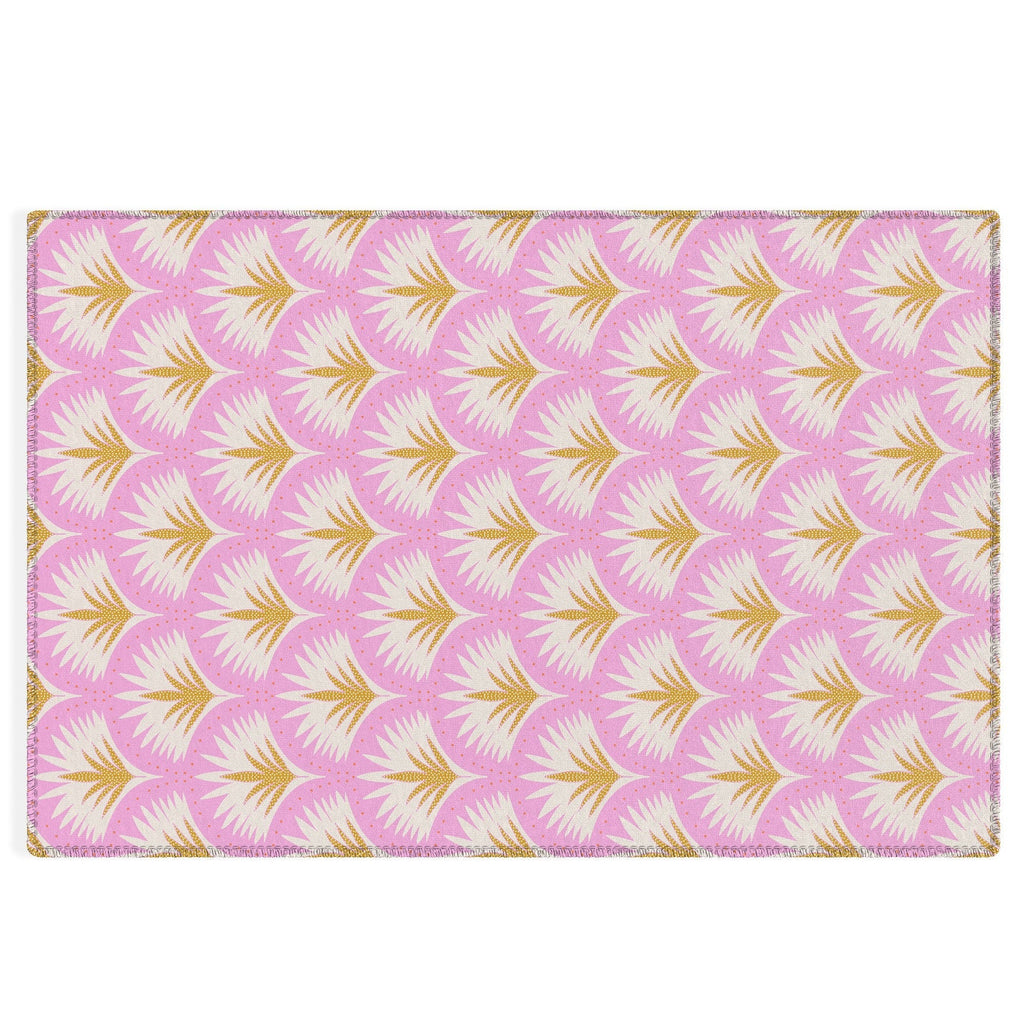 Jennifer Labre Pink Palmetto Outdoor Rug