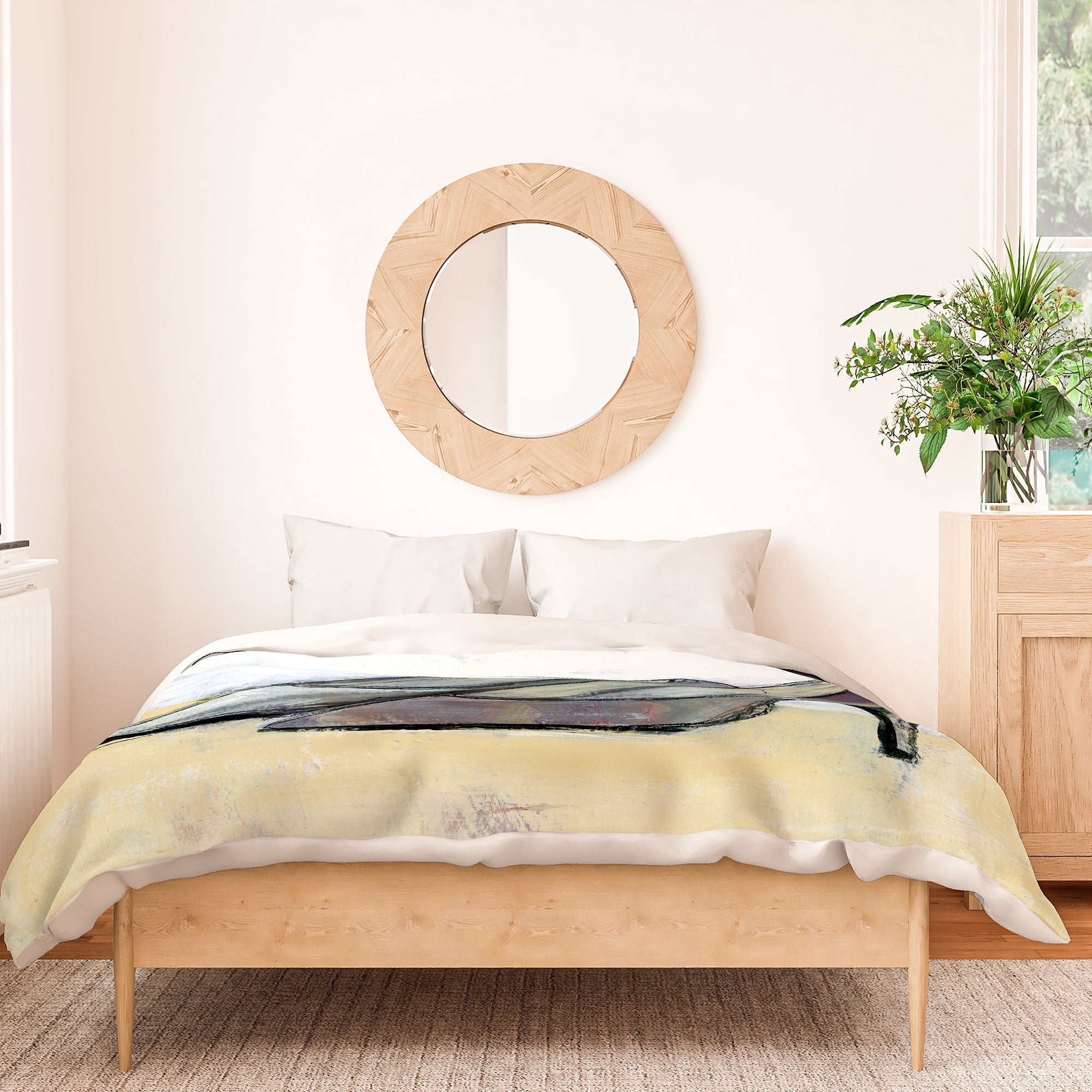 Sophia Buddenhagen Grey Stiletto Duvet Cover