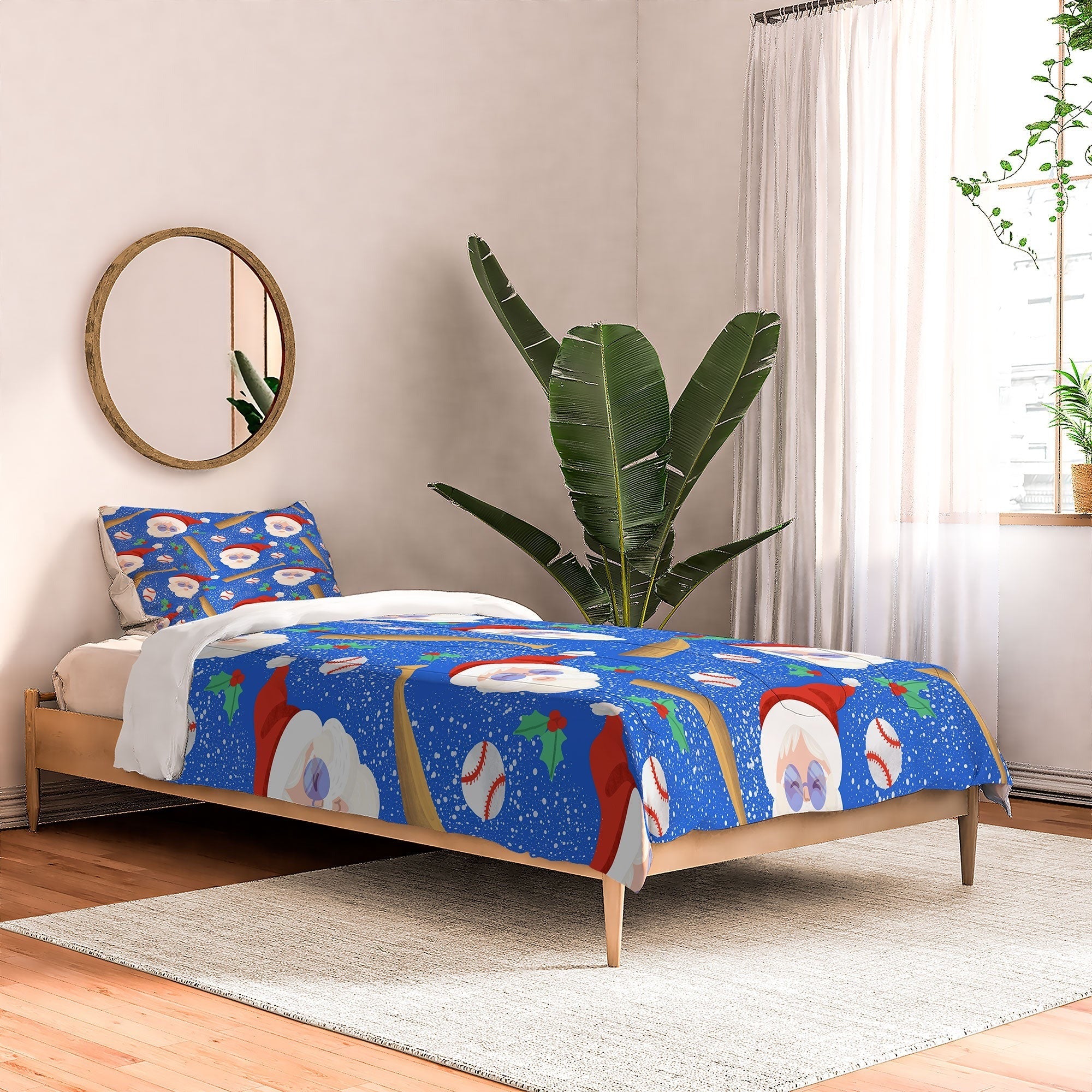 Design by Spark Sporty Baseball Santa Comforter