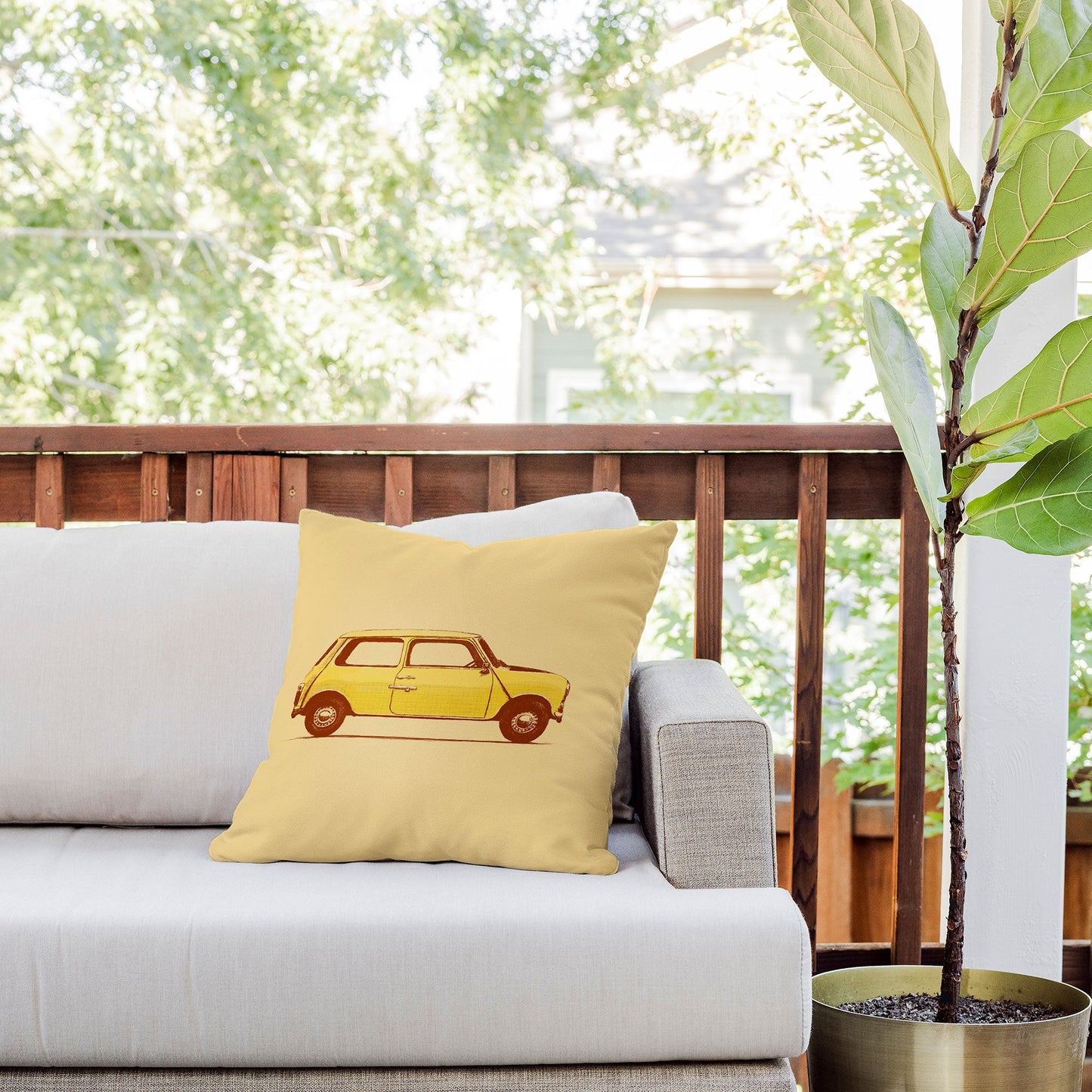 Florent Bodart Famous Cars 2 Outdoor Throw Pillow