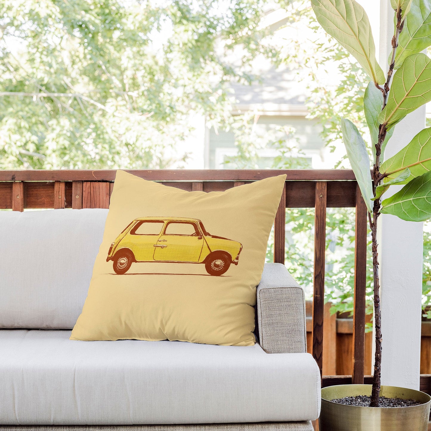 Florent Bodart Famous Cars 2 Outdoor Throw Pillow