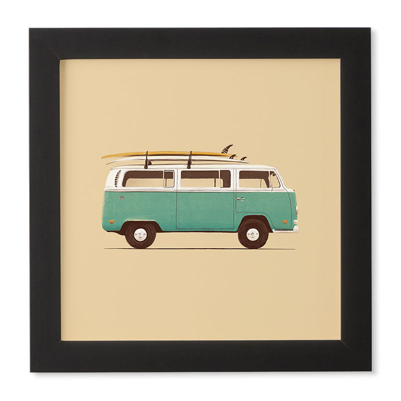 Florent Bodart Famous Cars 5 Blue Van Framed Wall Art