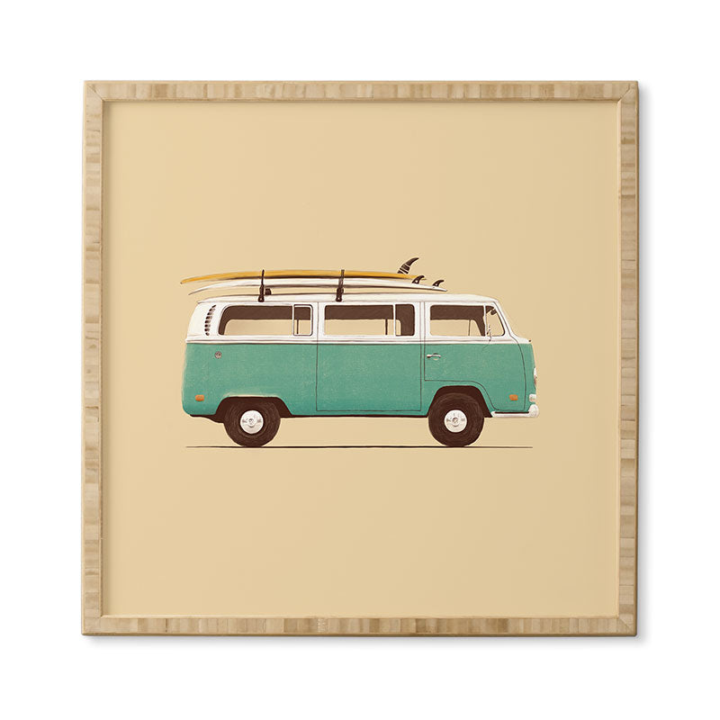 Florent Bodart Famous Cars 5 Blue Van Framed Wall Art