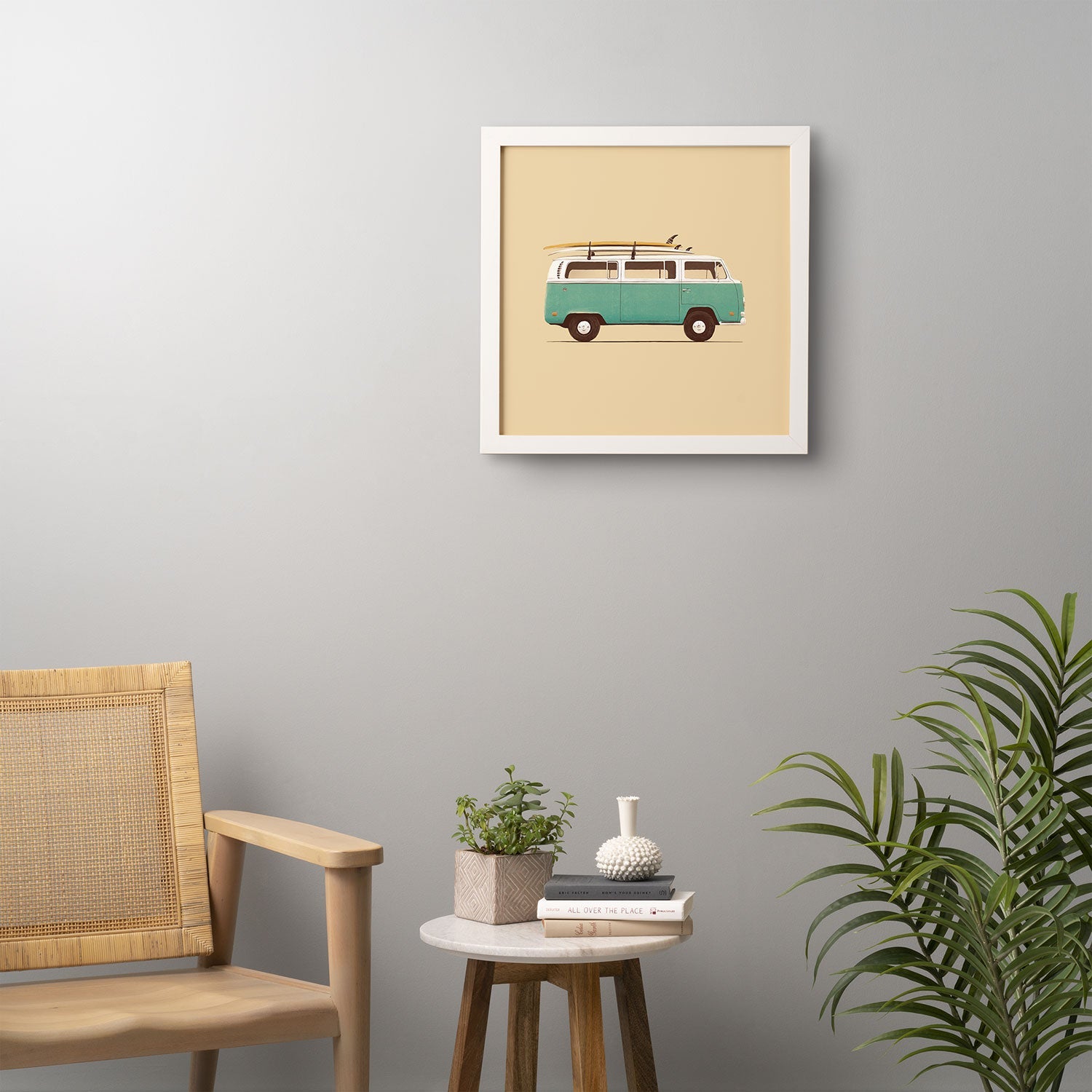 Florent Bodart Famous Cars 5 Blue Van Framed Wall Art