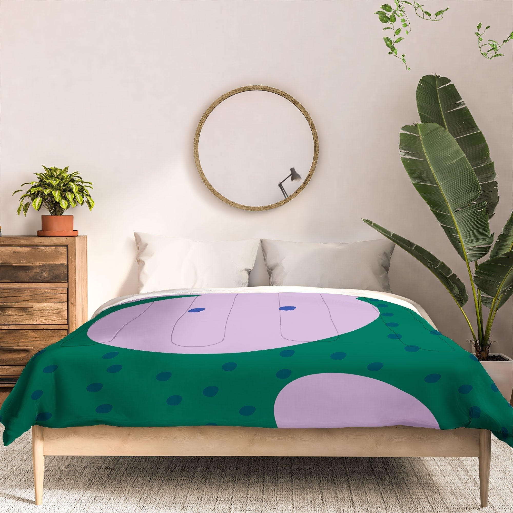 Camilla Foss Pebbles and Rabbit Comforter