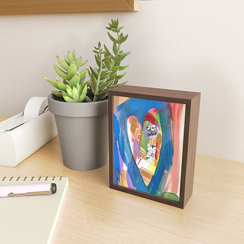 Natalie Baca Lucky in Love Framed Mini Art Print