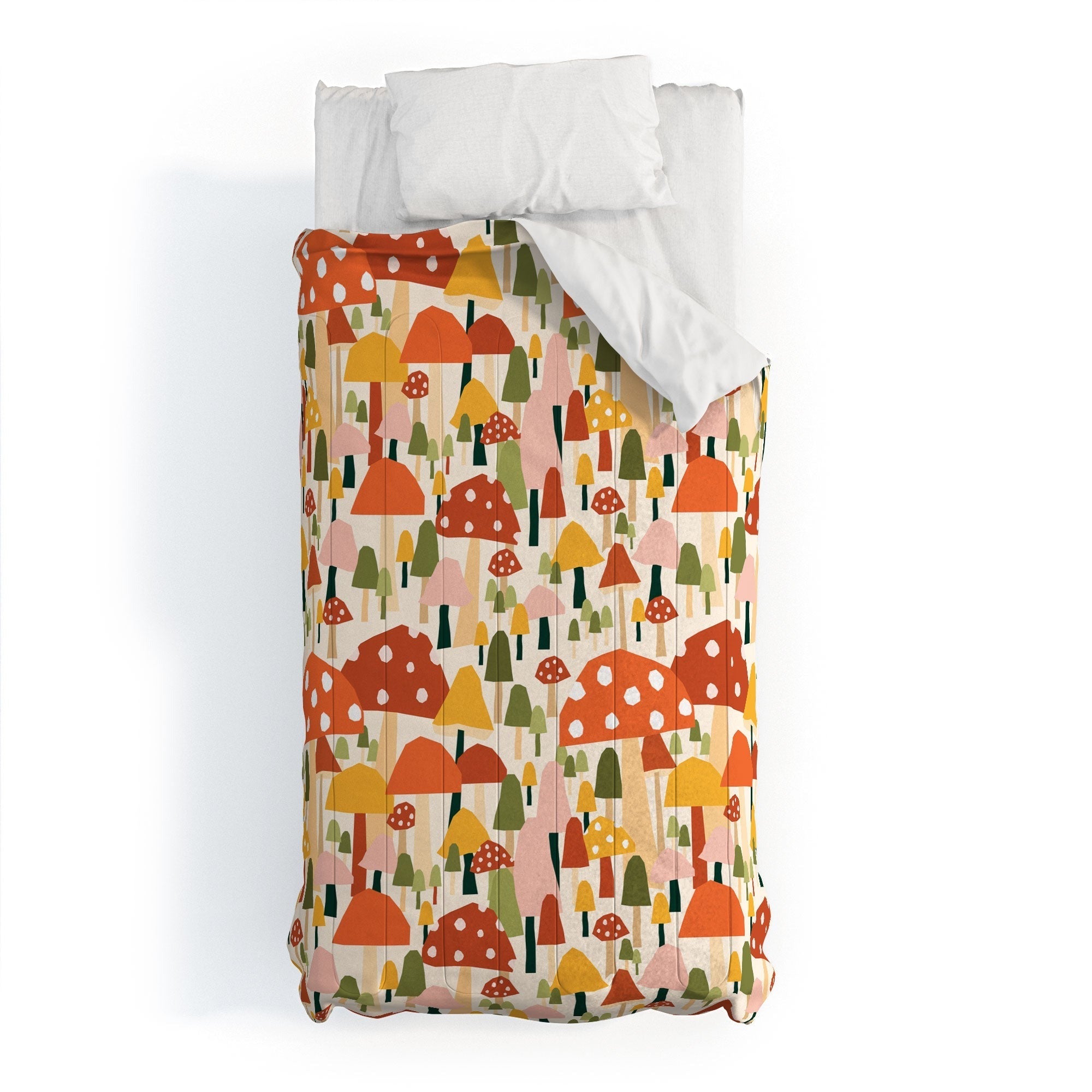 Valeria Frustaci autumnal mushrooms Comforter