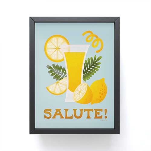 Jessica Molina Limoncello Cocktail Framed Mini Art Print