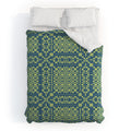 Marta Barragan Camarasa Nostalgic Grid Design Duvet Cover