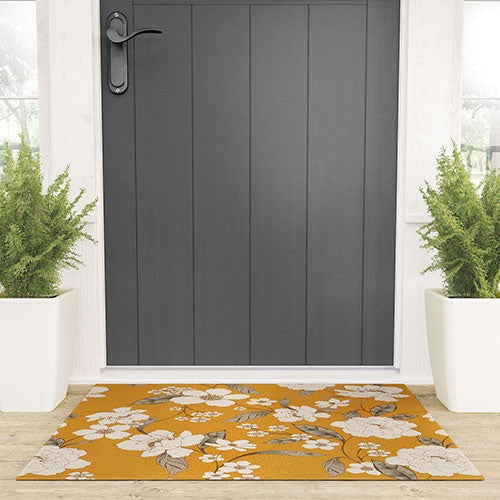 Gabriela Fuente Roberta Sunflower Welcome Mat