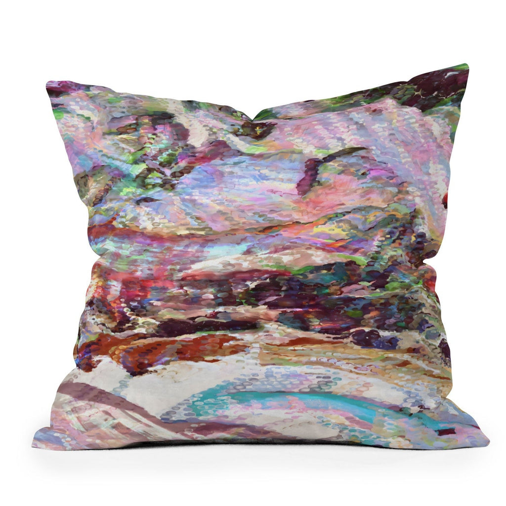 83 Oranges Sequin Haze Throw Pillow
