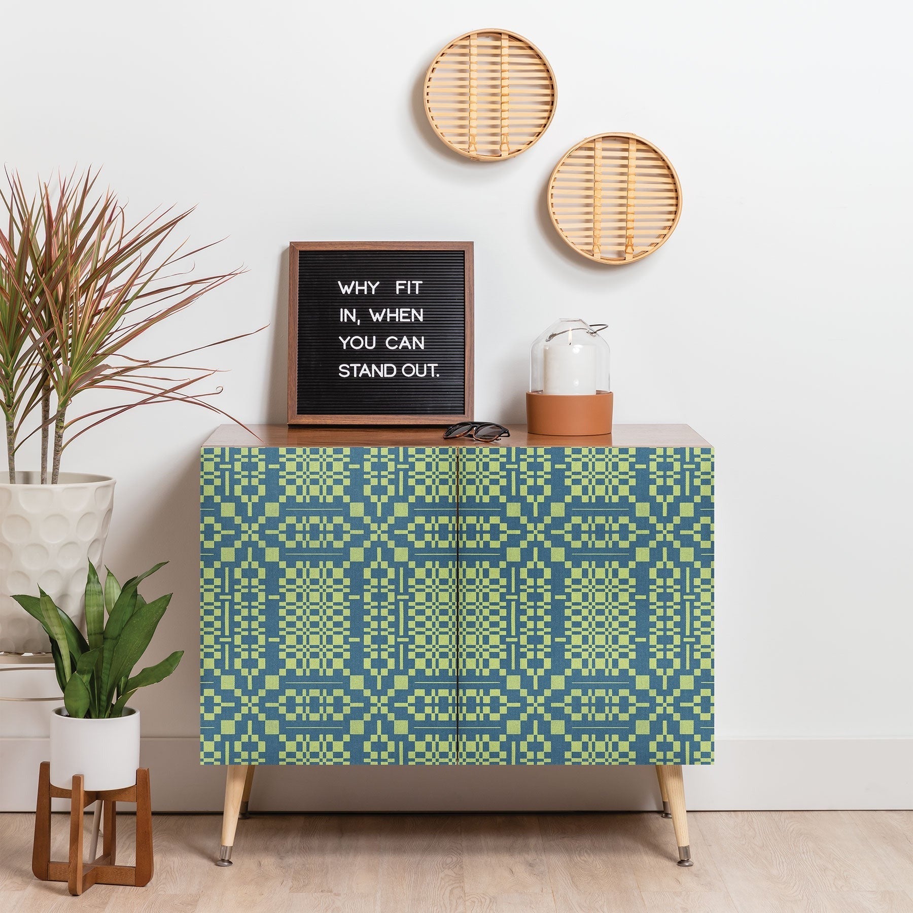 Marta Barragan Camarasa Nostalgic Grid Design Credenza