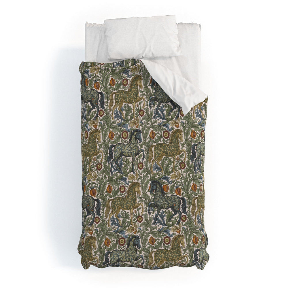 Marta Barragan Camarasa Renaissance Horse Garden Duvet Cover