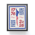 DENY Designs Retro 76 26 Framed Mini Art Print